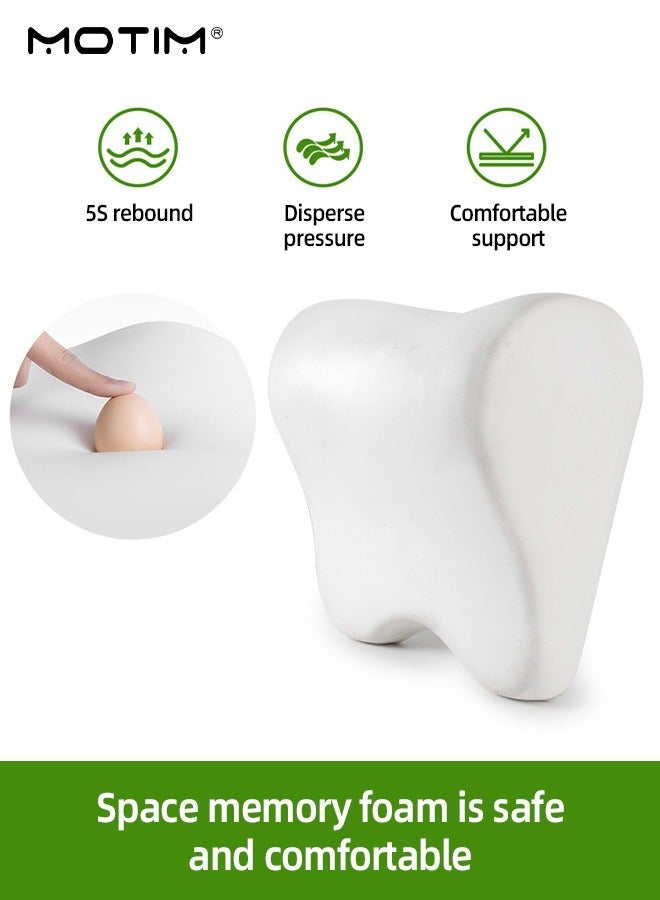 Motim Car Neck Pillow, Car Headrest Pillow, Ergonomic Design Memory Foam Cushion for Neck Support, Ideal Head Neck Pain Relief for Driving Office and Gaming Chair - Image 4